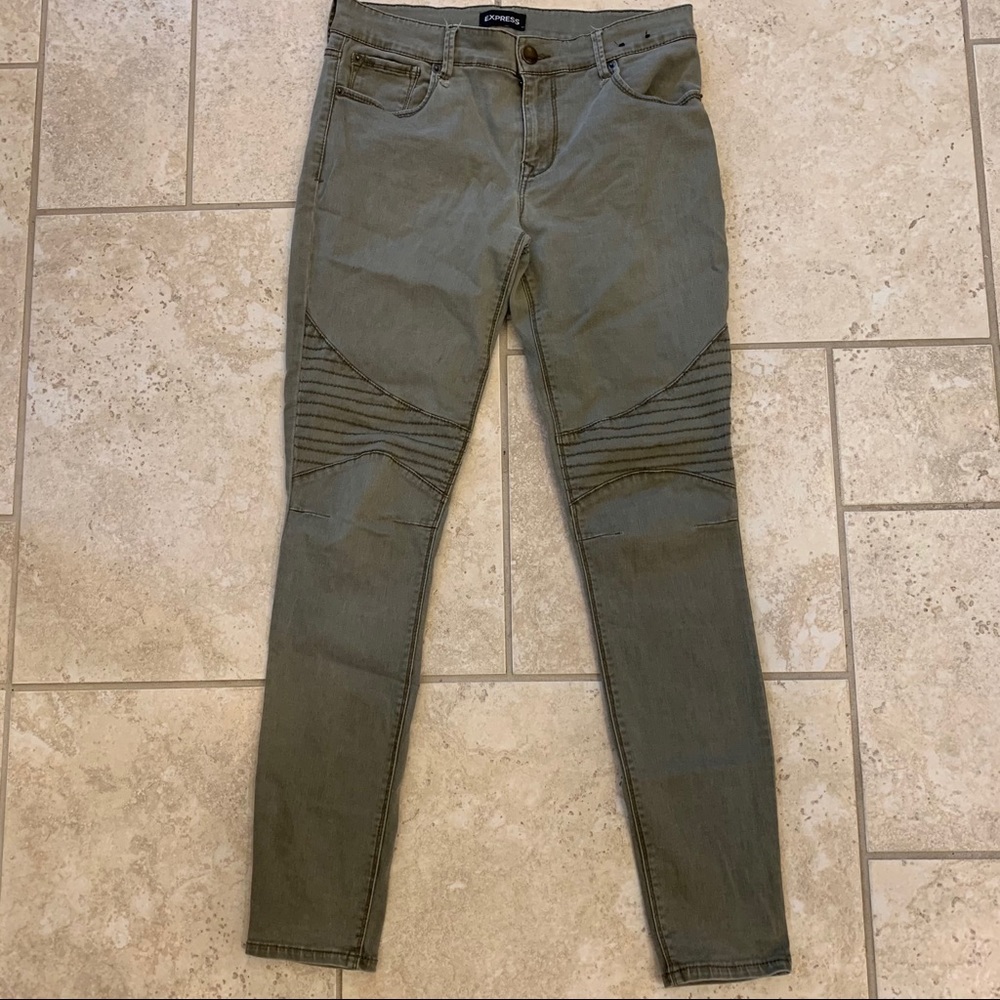 Express Hunter Green Jeans